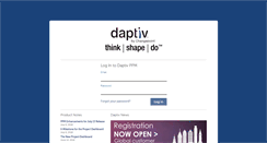 Desktop Screenshot of login.daptiv.com